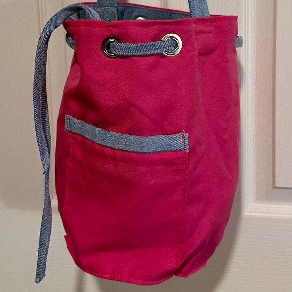 BUNDLE (2) New Hand Made Blue Jean Casual Everyday Shoulder Bag Handbag Boho - Picture 15 of 16